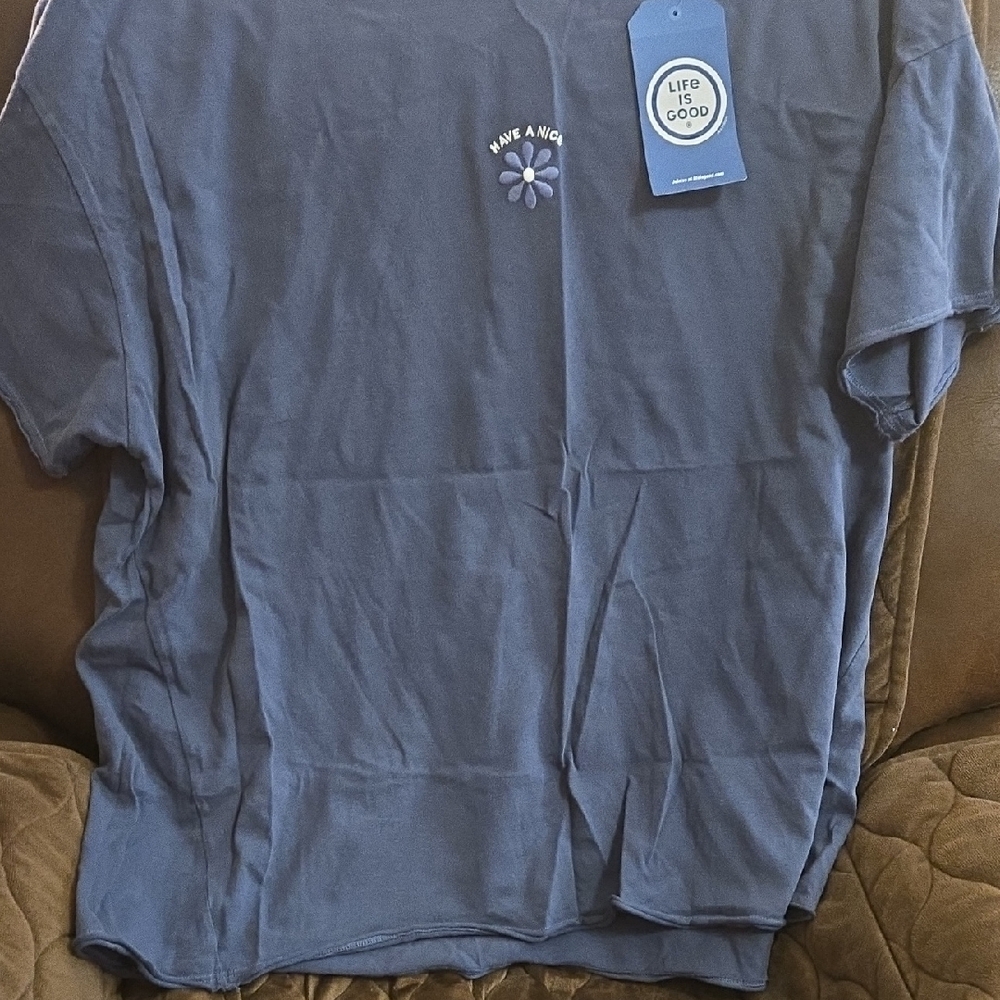 Life Is Good Men's Navy Tee